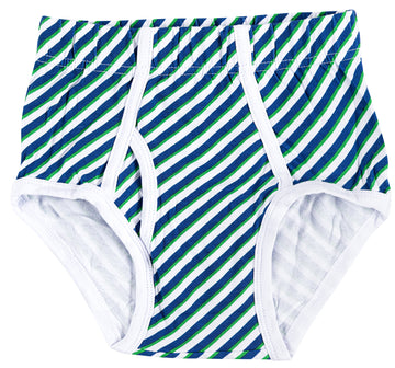 Boys Striped and Circle Design Panties, 4pk